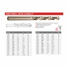 Drillforce 10pc 7 64  Cobalt Drill Bit Set Hss M35 Jobber Length Metal Drill Bit