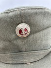 Vintage East German Ddr Military Cap Nva Hat Size 57 Original Army Badge