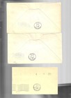 2 1949 Atlanta Georgia First Flight Cvrs To Memphis  2 Diff Color Cachets pstmks