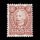 9386  Sarawak Sg28 2c Red Brown 1895 Sc 28 Mi22a Mint Mh C  18