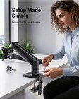 80  Stronger Monitor Desk Mount  Adj Arm For 13-32 Inch Screen  Vesa Mount Clamp
