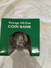 Vintage Texaco Oil Can Coin Bank Metal Die Fuel Improved Oil First Gear 2001