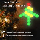 Yxqua Hexagonal Modular Touch Wall Light Kit - Usb Powered  Rgb  13 Colors