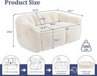 Oversized Bean Bag Sofa For Adults  Comfty Faux Fur Bean Bag Couch  Back Support