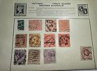 Vintage Stamp Lot On Pages- British Empire Western Australia New Zealand St-312