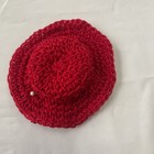 Hand Crocheted Red Hat Society Fashion For Kelly And Friends  no Shoes 