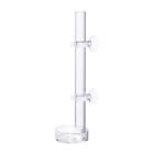 Fish Tank Feeding Tube Aquarium Food Plate Fish Tube Feeder Acrylic Feeding Dish