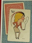Old Maid Card Game Single Bowery Babe Vintage Old Framed Art Whitman Publishing 