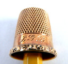 Antique 10k Solid Yellow Gold Thimble By Mkd