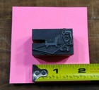 Antique Vtg Doctor Dentist Chair Letterpress Print Type Ornament Cut Stamp Block