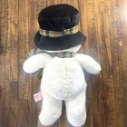 Vtg Russ Berrie Snowflake Snowman Plush Christmas Stuffed Toy Bean Bag Pellets