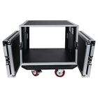 Sound Town 8u Rack Case  8-space With 21    Depth Plywood Metal Corners  strc-8uw 