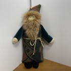 Woof And Poof Old World Santa Plush Ornament Vintage Tapestry Velvet Cloak