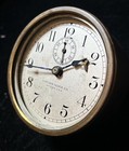 Antique Brass Chelsea Clock Co  Mounted Maritime Ship Clock Untested 4 Inch