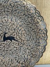 Antique Copper Round Footed Islamic Plate Dish Deer Elk Scene 9 75 