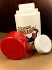 Vtg 1990 Marvel The Amazing Spider-man Red Plastic Thermos Brand Lunchbox Cup 