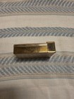 Vintage  1950s Brass Mother Of Pearl Volupte Lip-lock Powder Compact Lipstick 