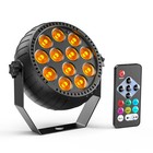 Rgb 12 Led Stage Lighting Par Light Dmx Beam Party Dj Disco Lights With Remote