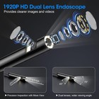 Endoscope With Light  1920p Hd Borescope With 8 Adjustable Led Lights  Semi-rigi