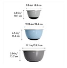Oxo Stainless Steel Insulated Mixing Bowls 3 Piece Set Dent On Rim Of Large Bowl