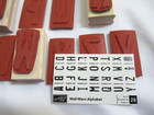 New Stampin Up Well-worn 2  Alphabet Wood Mounted Rubber Stamps Set Of 28 Rustic