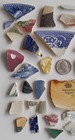 45 Pieces Pottery Maine Sea Glass Pottery Blue Green White Pink Multiple Color