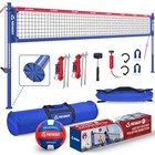 Premium Professional Outdoor Volleyball Net Set With Adjustable Aluminum Poles