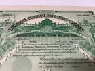 Green  1903 Louisiana Purchase Exposition Co  Unissued Stock Certificate