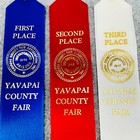 Yavapai County Fair Prize Ribbon Lot Of 3 First Second And Third Places