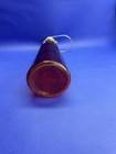 Vintage Red Glass Bottle Vase Royal Red 11 5  X 4  W  Wire Hinge Cap