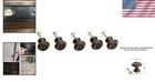 Set Of 5 Antique Brass Small Round Drawer Pulls - Vintage Charm For Cabinets