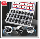 795pcs Nylon Round Spacer Non-thread Plastic Standoff Assortment Kit Black Nylon
