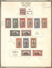San Marino Stamps  Mint   Used On 2 Pages  Scv  215