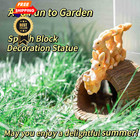 Rain Gutter Downspout Extension  Rabbit Garden Statue Splash Block For