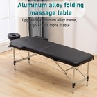 Aluminium Massage Bed Portable Massage Table 2 Fold Lash Bed 24  Wide Spa Bed