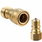 2 Sets Carpet Cleaning 1 4  Brass Quick Disconnect For Wand Hose