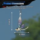 Dragonfly Car Pendant  Bling Crystal Diamond Suncatcher  Transparent Wing Metal