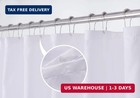 N y Home Fabric Shower Curtain Liner With Magnets Standard Size  White