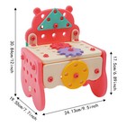 62pcs Kids Construction Tool Toy Set  Toddler Construction Toy Tools Kit Pink