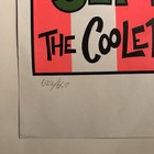 Coop Unsane At The Cooler Machine Gun Girl Signed Silkscreened S n Poster