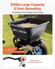 Vevor Walk-behind Broadcast Spreader 100lb 0-9 8ft Spreading Width Fertilizer