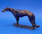 Antique French Bronze Of A Borzoi Dog By Pierre Felix Fix-masseau