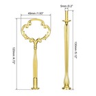 3 Set Cake Tray Stand Handle Plate Hardware Fitting 3-tier Sunflower Gold
