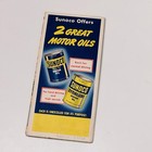 Vtg 1946 Sunoco Oil Co Gas Service Station Travel Road Map - Ohio Indiana Us