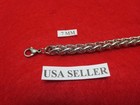 38 Inch Stainless Steel Silver 7mm Wheat Rope Chain  Necklace