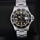Vintage 1977 Rolex Submariner 1680 Stainless Steel  With Am Red Tiffany Dial