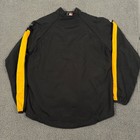 Majestic Pittsburgh Pirates Mlb 1 4 Zip Windbreaker Pullover Black L Cool Base