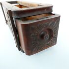 Vintage Wooden Sewing Machine Single Drawer With Frame Ornate Carving Details  B