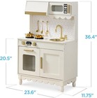 Best Choice Products Kids Pretend Play Cottage Kitchen Wooden Toy Set