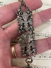 Rare Antique French Silver Plated St Michael Chatelaine Fleur De Lys C1900